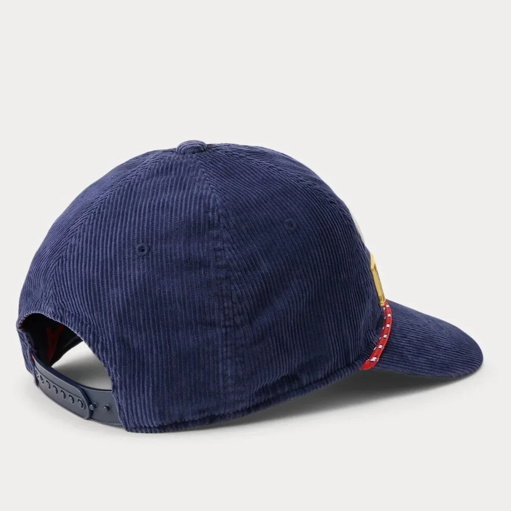 Polo Ralph Lauren Team USA 2026 Olympics Courduroy Cap Hat with Enamel Pins NWT - Picture 13 of 13